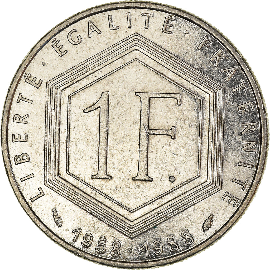 Munten, Frankrijk, Franc, 1988