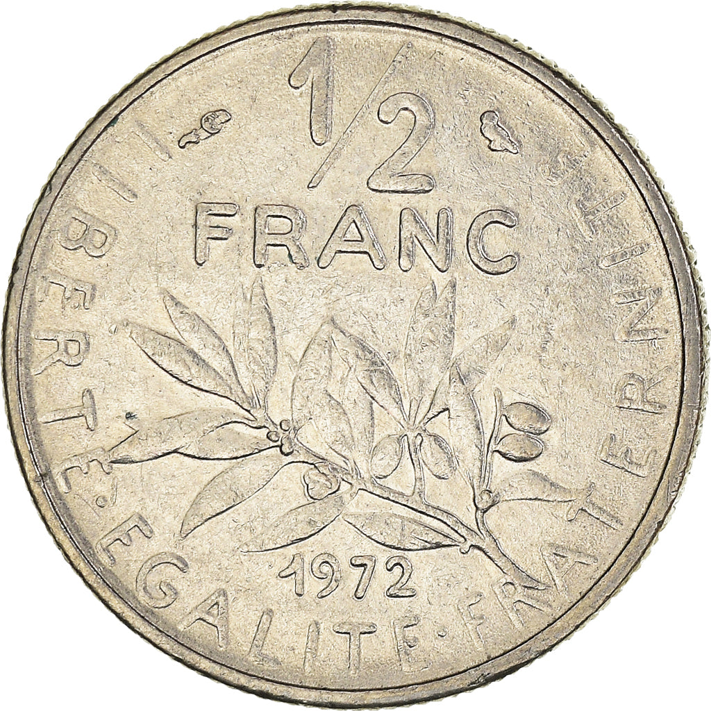 Münze, Frankreich, 1/2 Franc, 1972