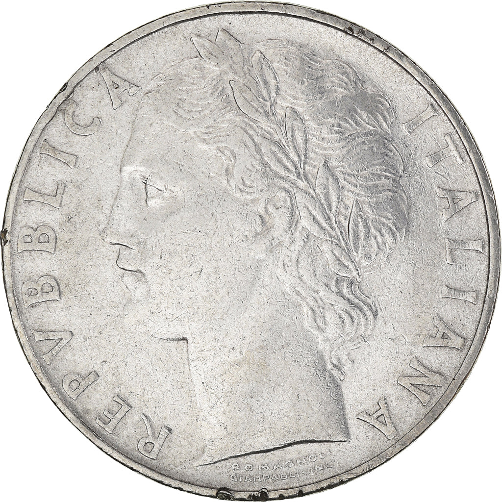 Moneda, Italia, 100 Lire, 1956