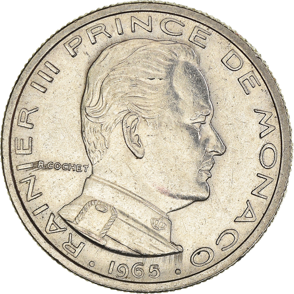 Moneta, Monaco, 1/2 Franc, 1965