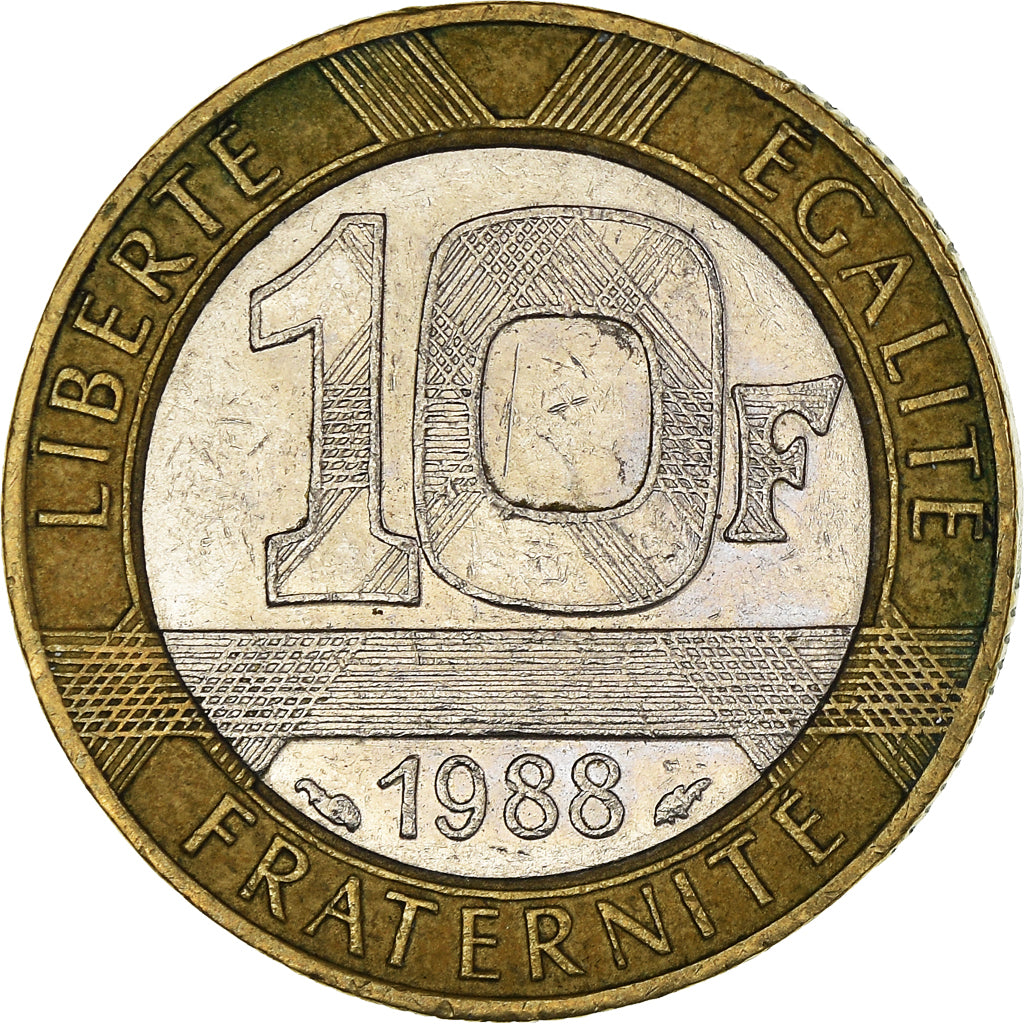 Moneta, Francia, 10 Francs, 1988