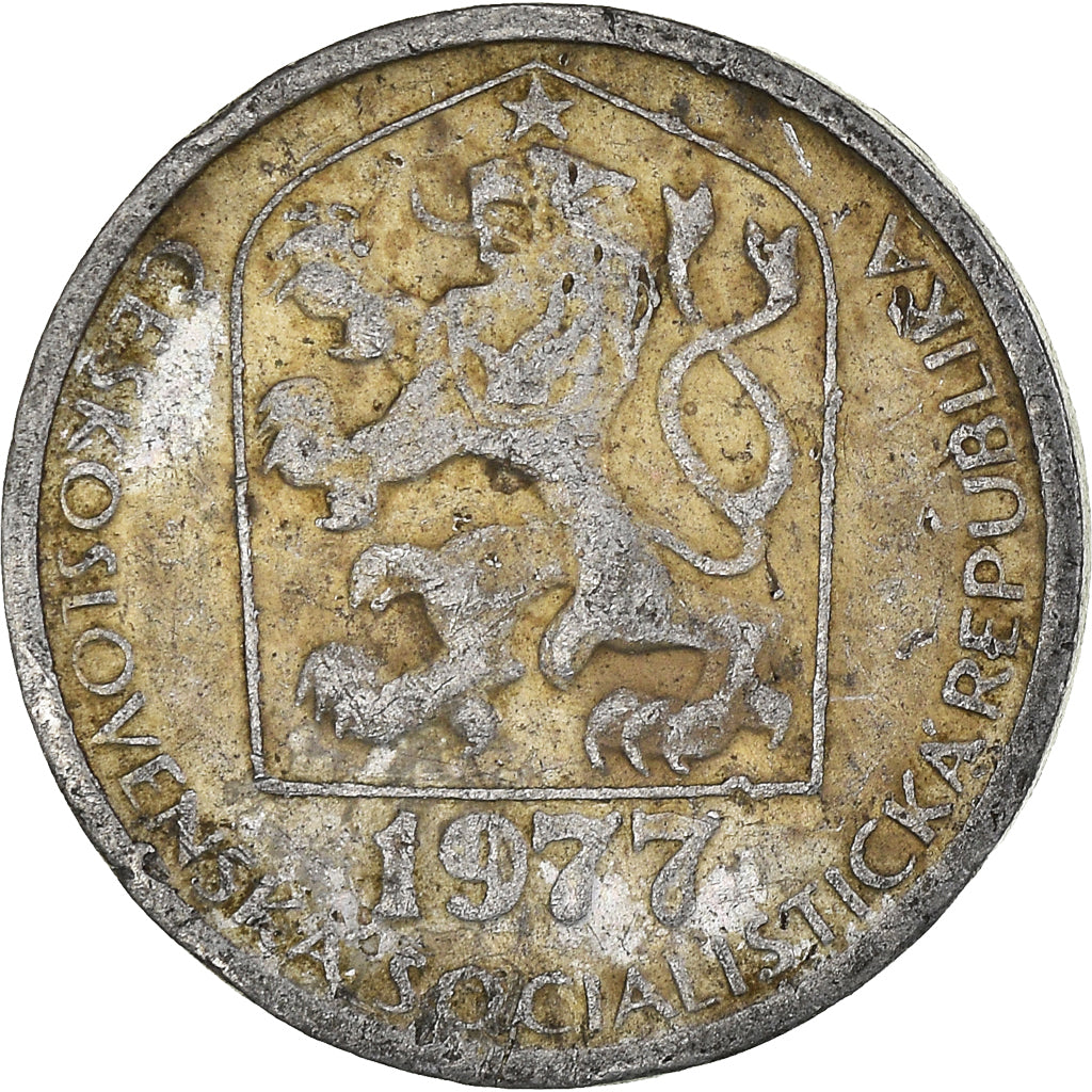 Coin, Czechoslovakia, 10 Haleru, 1977