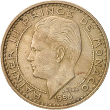 Monaco, Rainier III, 100 Francs, Cent, 1950, Paris, BB, Rame-nichel, KM:133