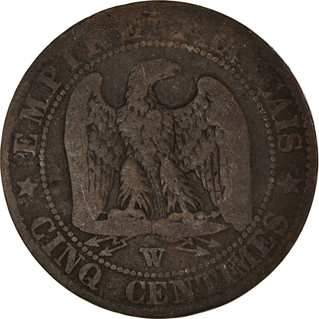 Monnaie, France, 5 Centimes, 1856