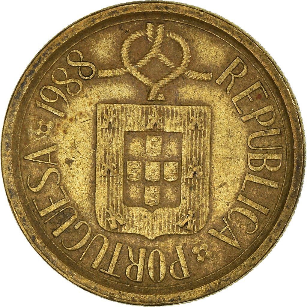 Moneta, Portogallo, 5 Escudos, 1988
