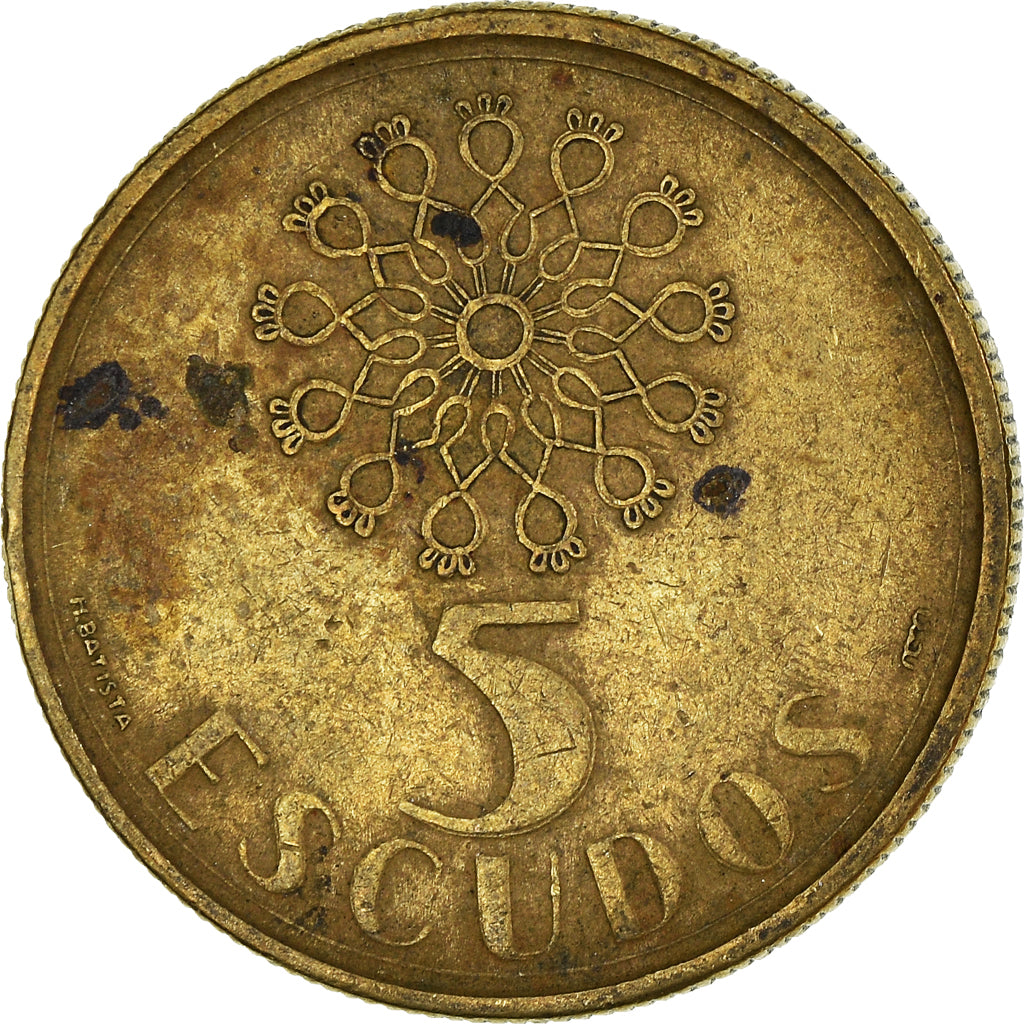 Moneta, Portogallo, 5 Escudos, 1988