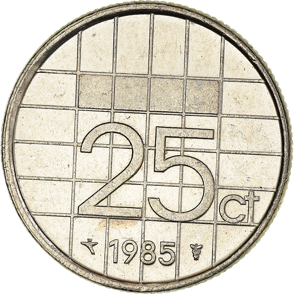 Munten, Nederland, 25 Cents, 1985