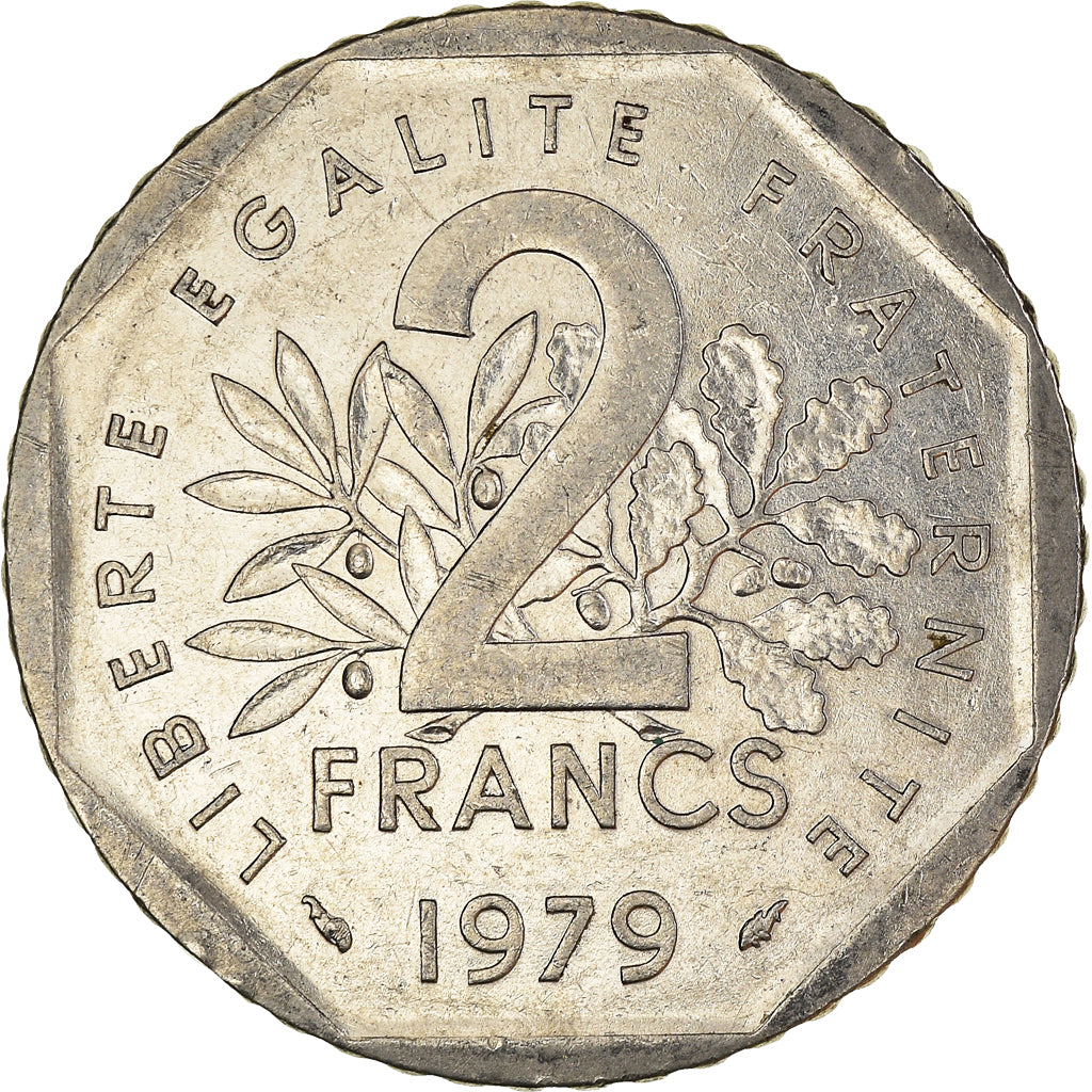 Munten, Frankrijk, 2 Francs, 1979