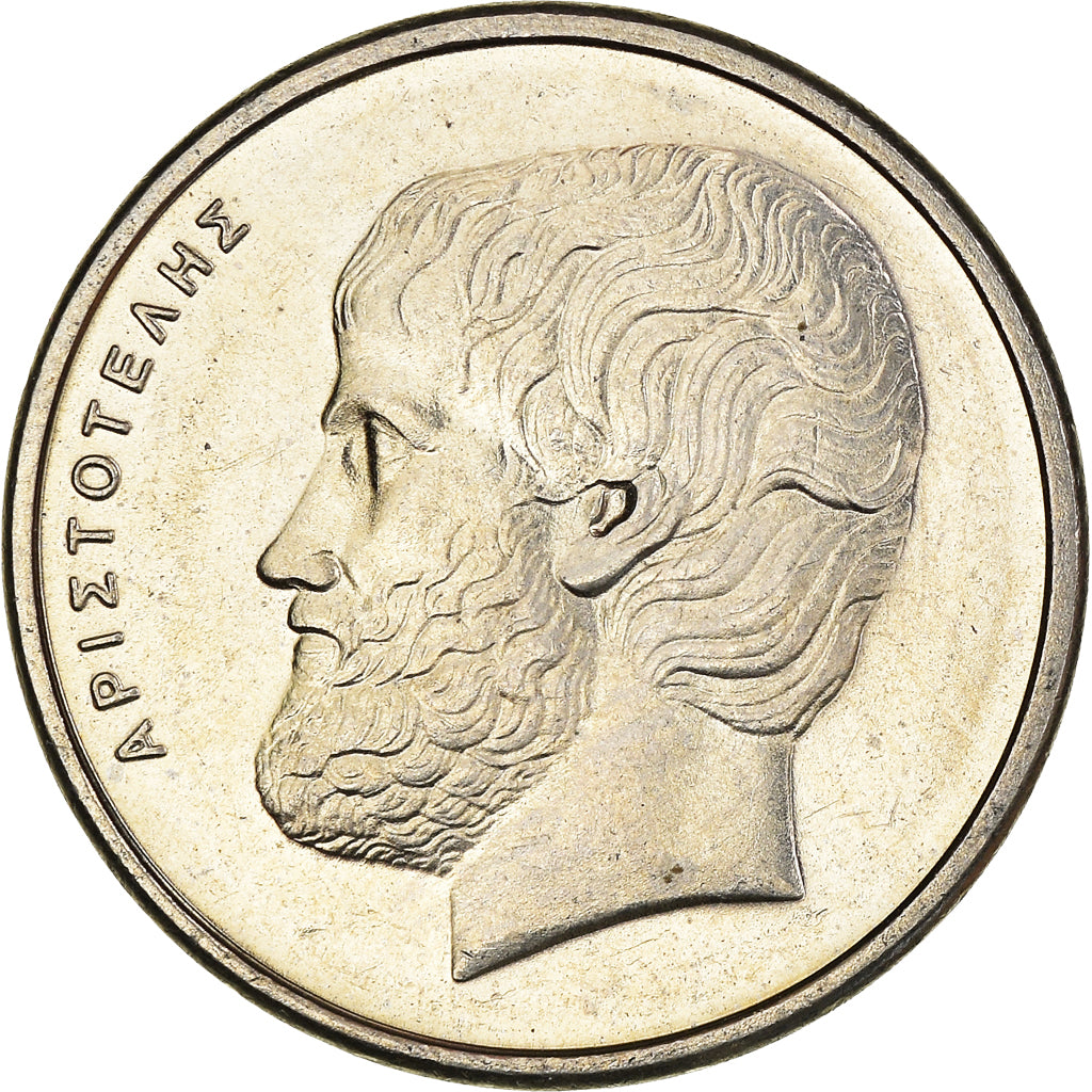 Moneta, Grecja, 5 Drachmes, 1986