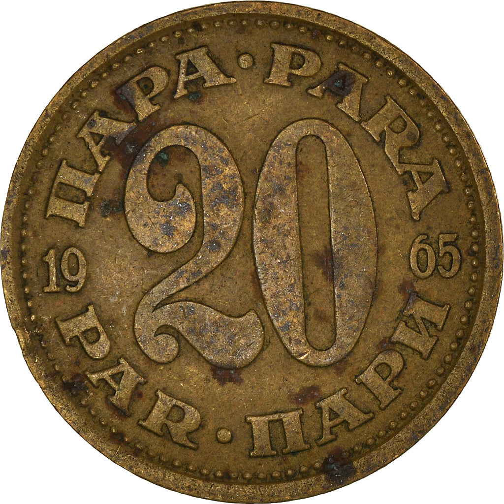 Münze, Jugoslawien, 20 Para, 1965
