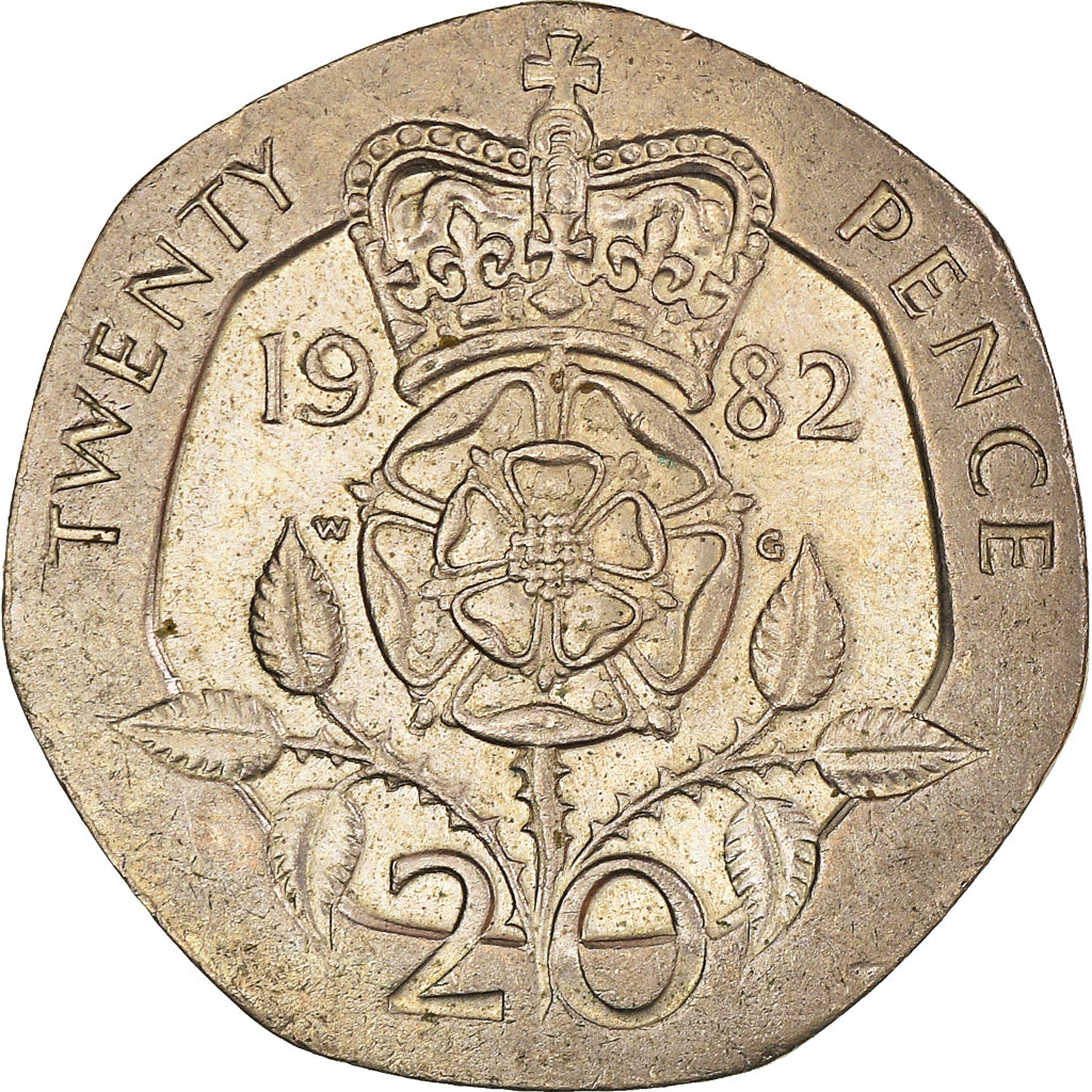 Münze, Großbritannien, 20 Pence, 1982