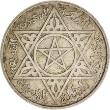 Morocco, Mohammed V, 200 Francs, 1953, Paris, EF(40-45), Silver, KM:53