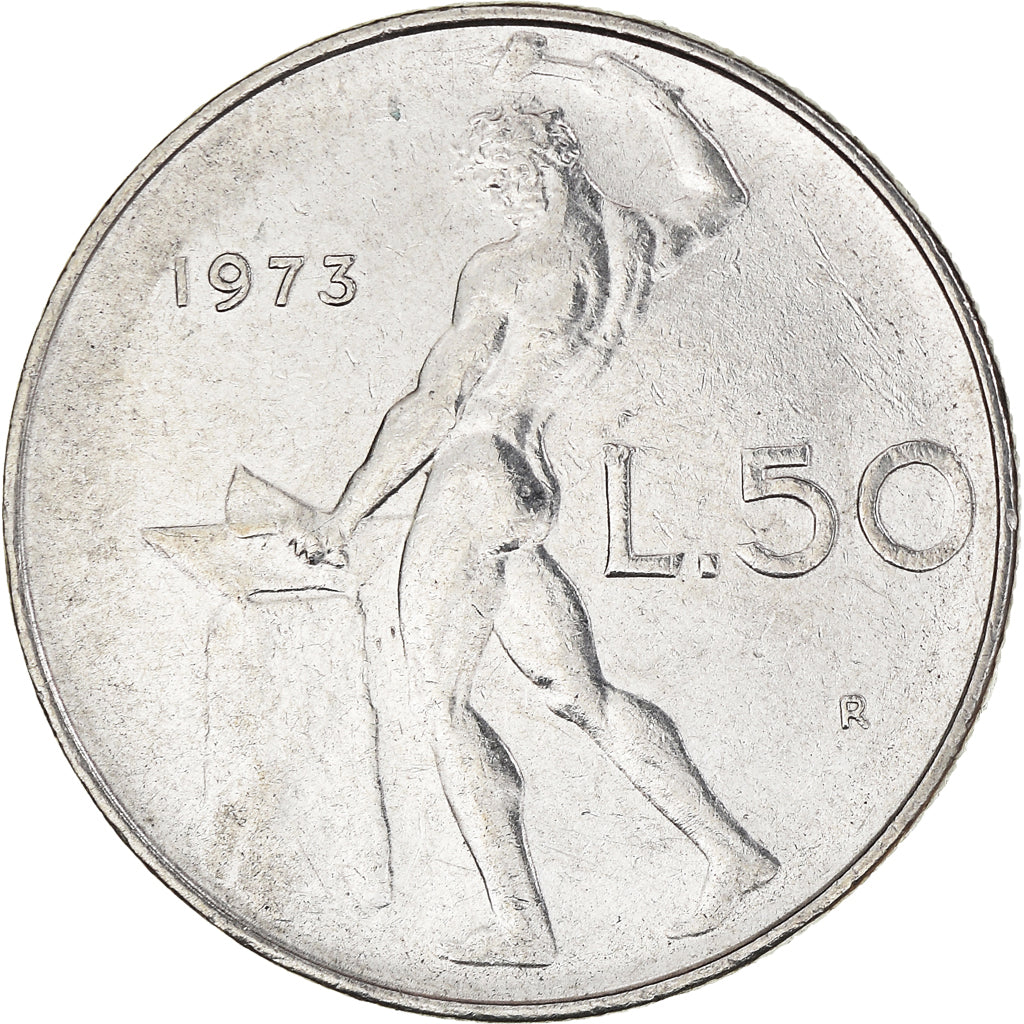 Moneta, Italia, 50 Lire, 1973