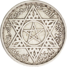 Coin, Morocco, Mohammed V, 100 Francs, 1953, Paris, EF(40-45), Silver, KM:52