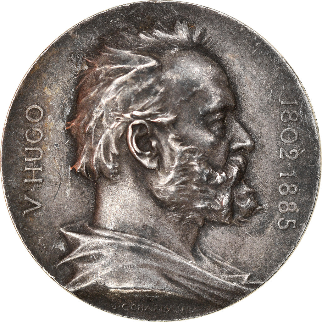 France, Medal, Centenaire de la Naissance de Victor hugo, 1902, Chaplain