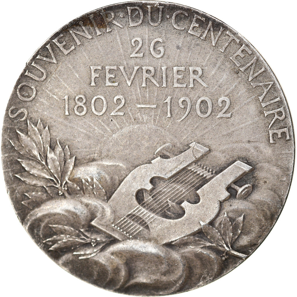 France, Medal, Centenaire de la Naissance de Victor hugo, 1902, Chaplain