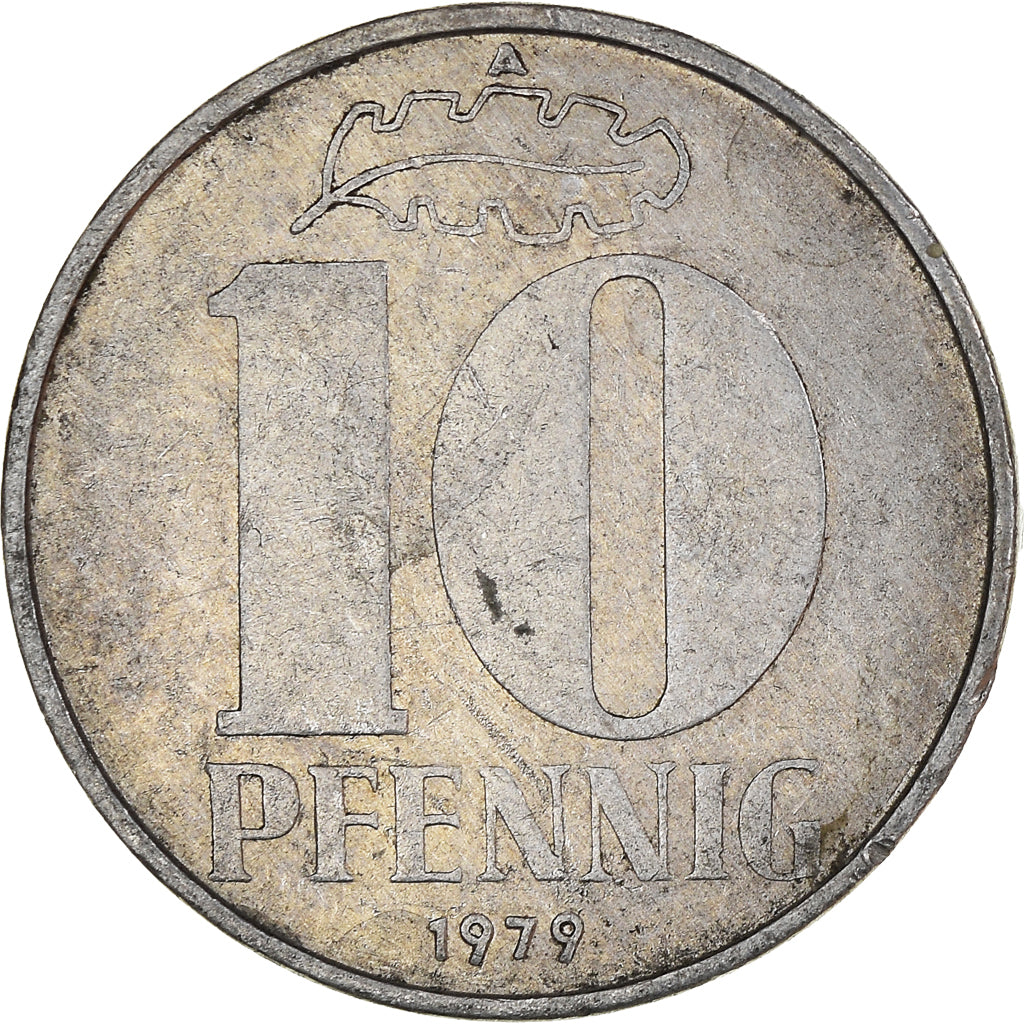 Munten, DUITSE DEMOCRATISCHE REPUBLIEK, 10 Pfennig, 1979