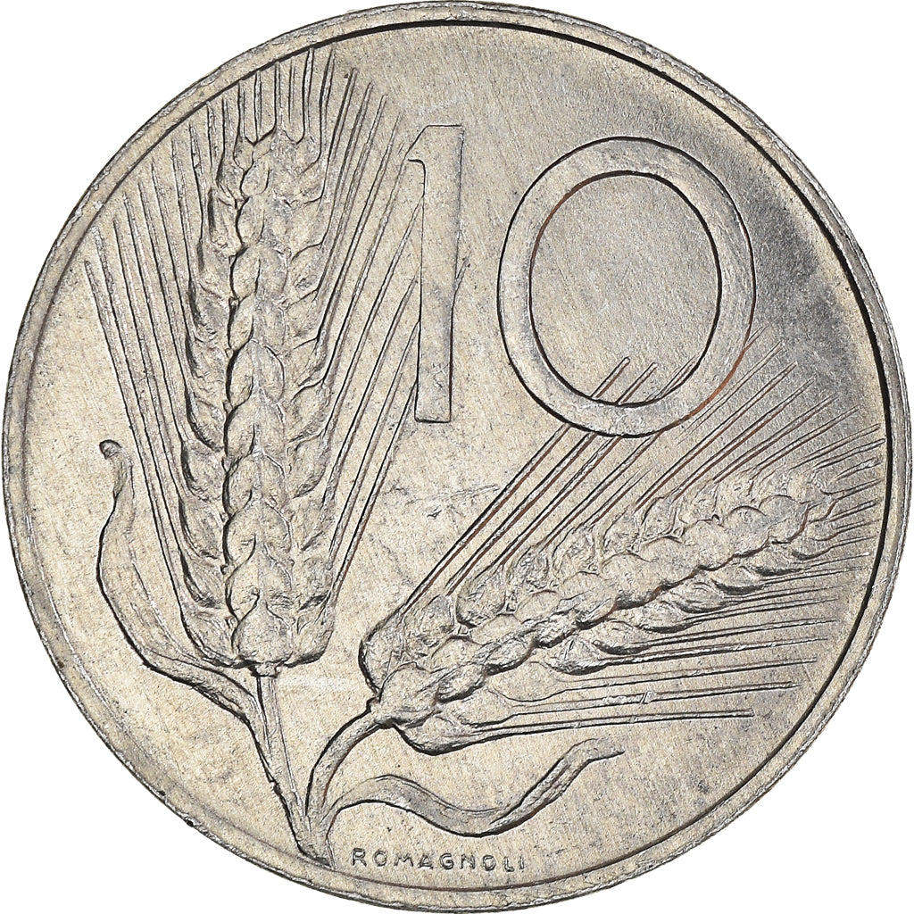 Münze, Italien, 10 Lire, 1981