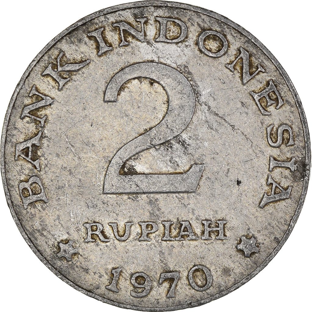 Munten, Indonesië, 2 Rupiah, 1970