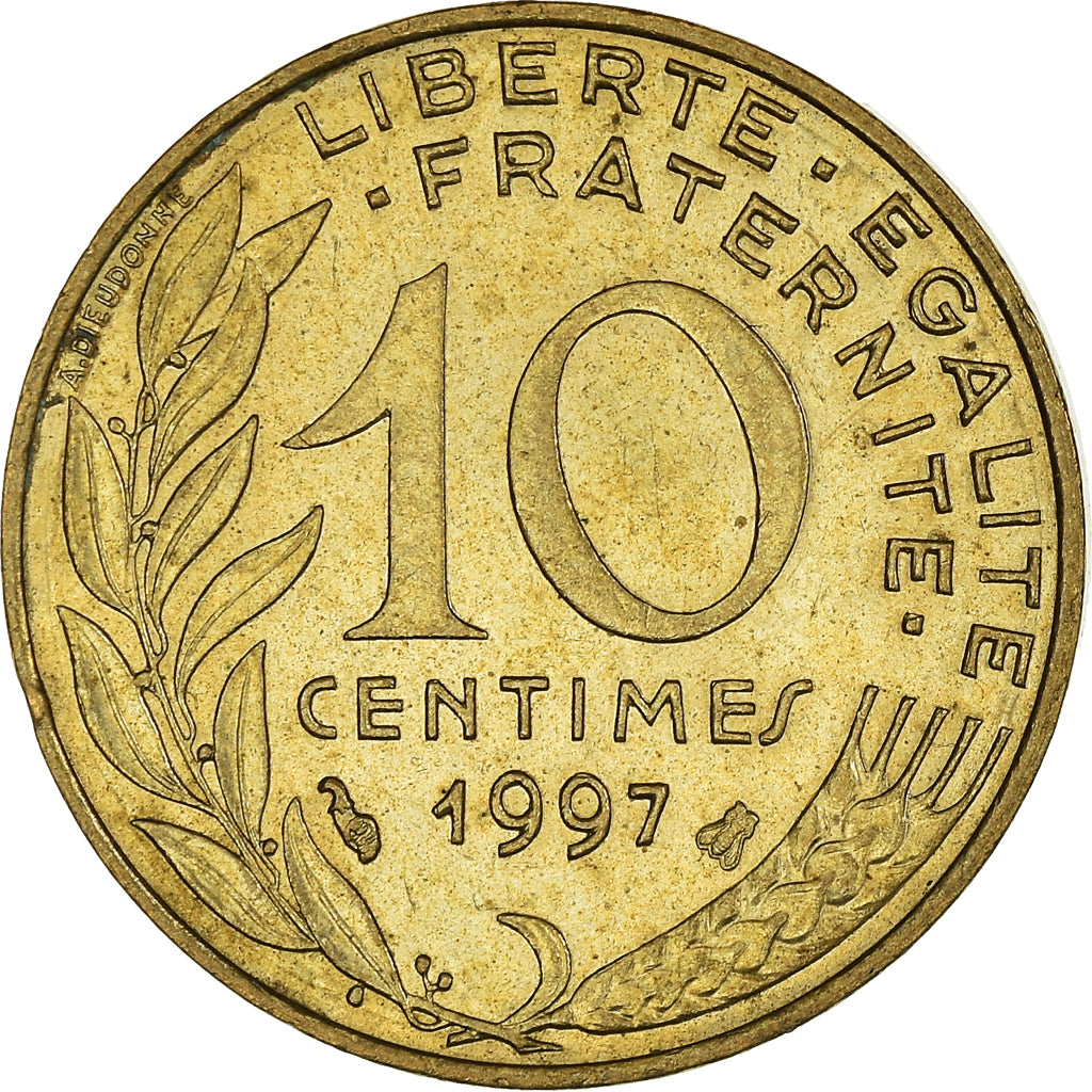 Moneta, Francia, 10 Centimes, 1997