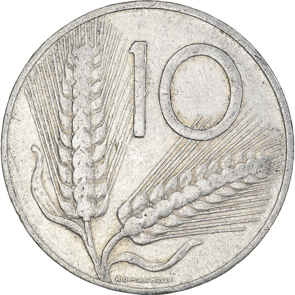 Munten, Italië, 10 Lire, 1955