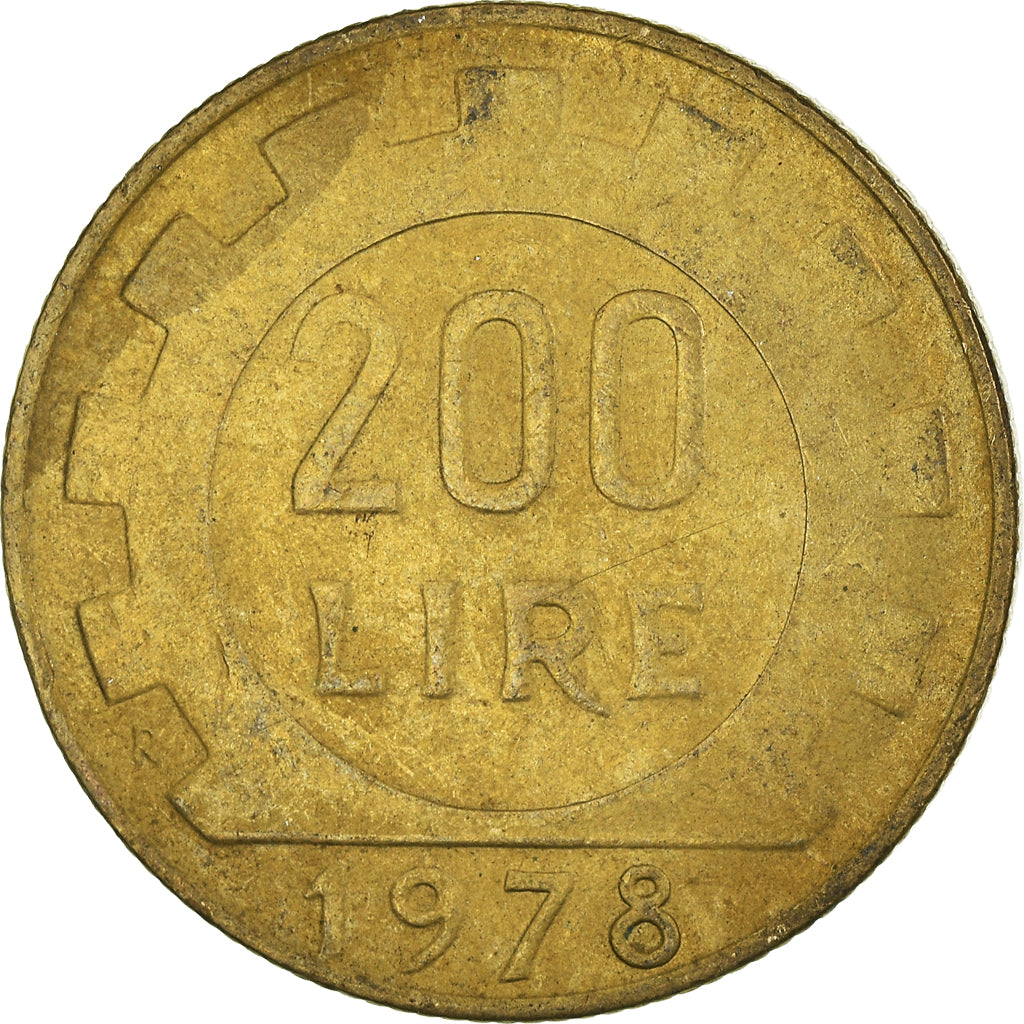 Moeda, Itália, 200 Lire, 1978