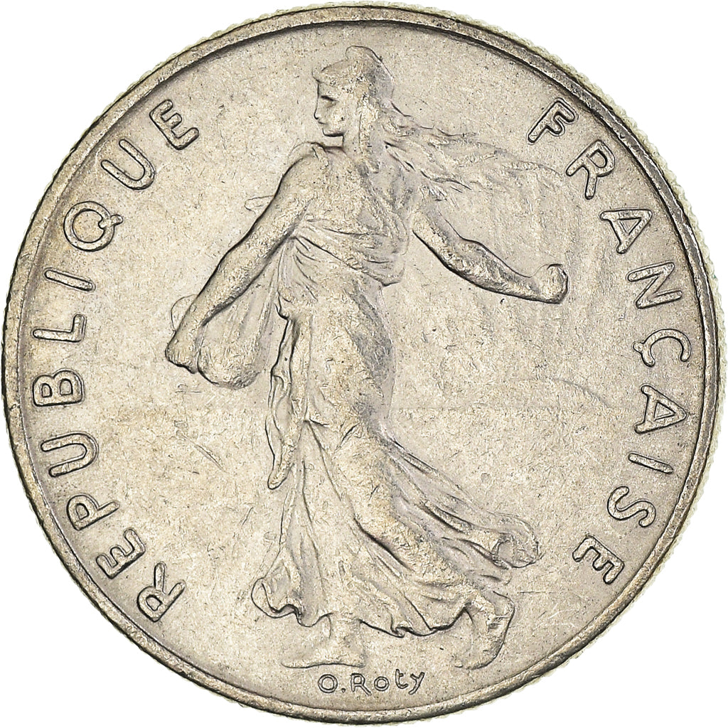 Coin, France, 1/2 Franc, 1986