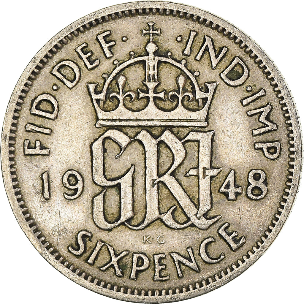 Moneta, Wielka Brytania, 6 Pence, 1948