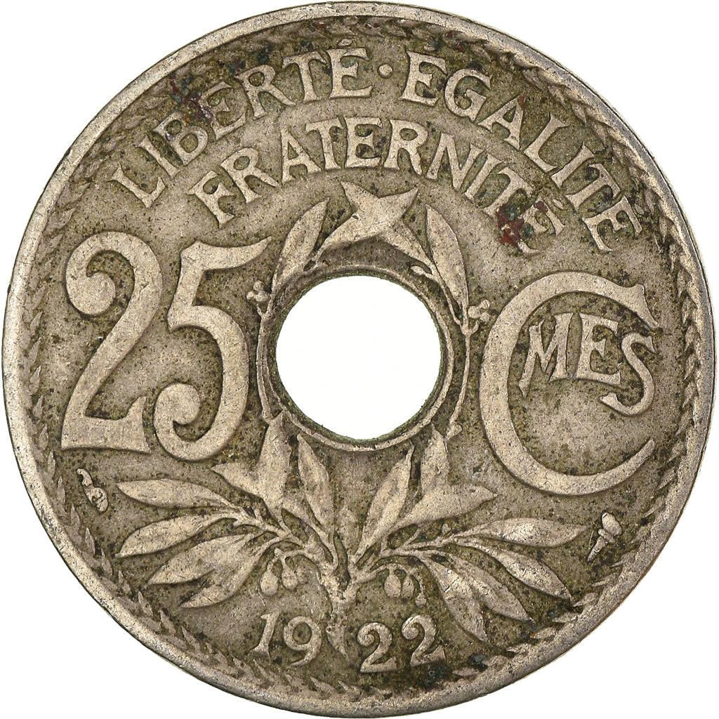 Moneta, Francia, 25 Centimes, 1922