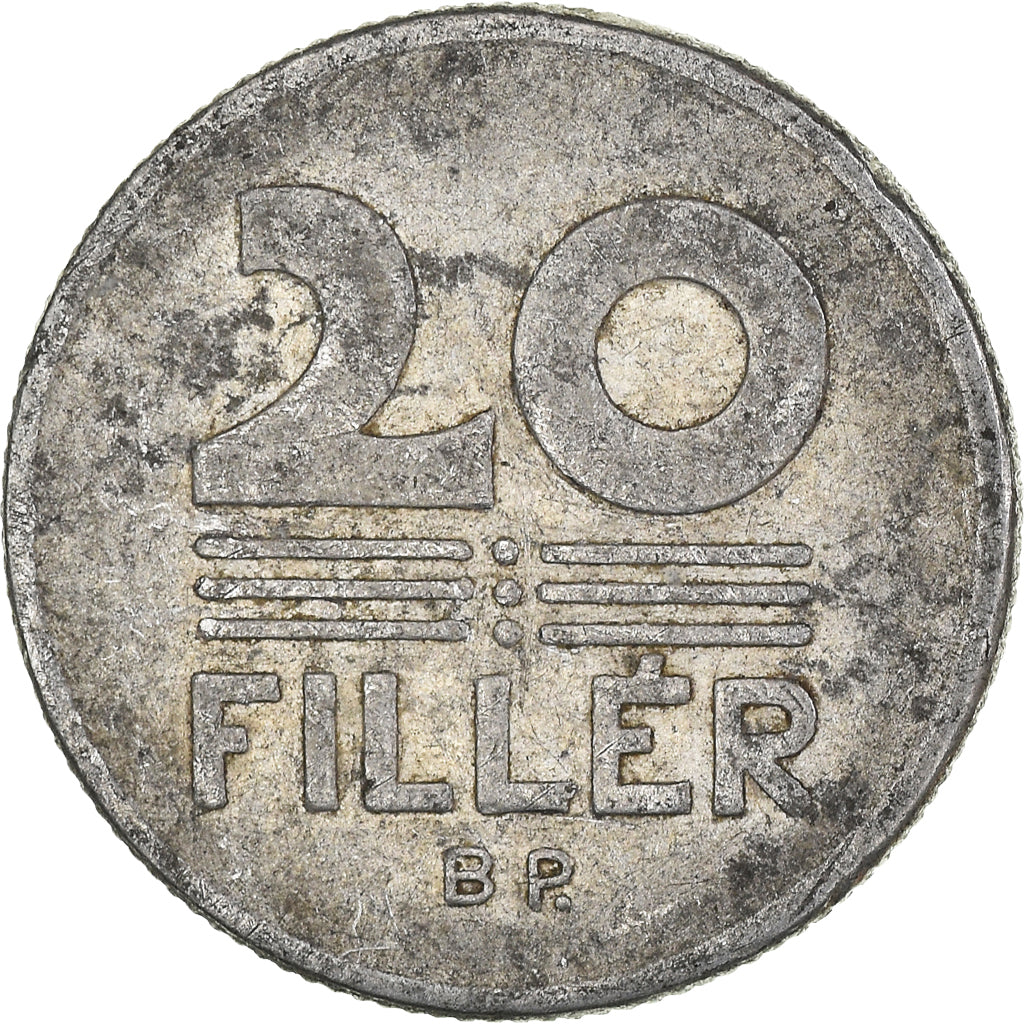 Moneda, Hungría, 20 Fillér, 1975