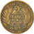 Moneta, Tunisia, Anonymous, 2 Francs, 1924, Paris, VF(20-25), Aluminium-Brąz