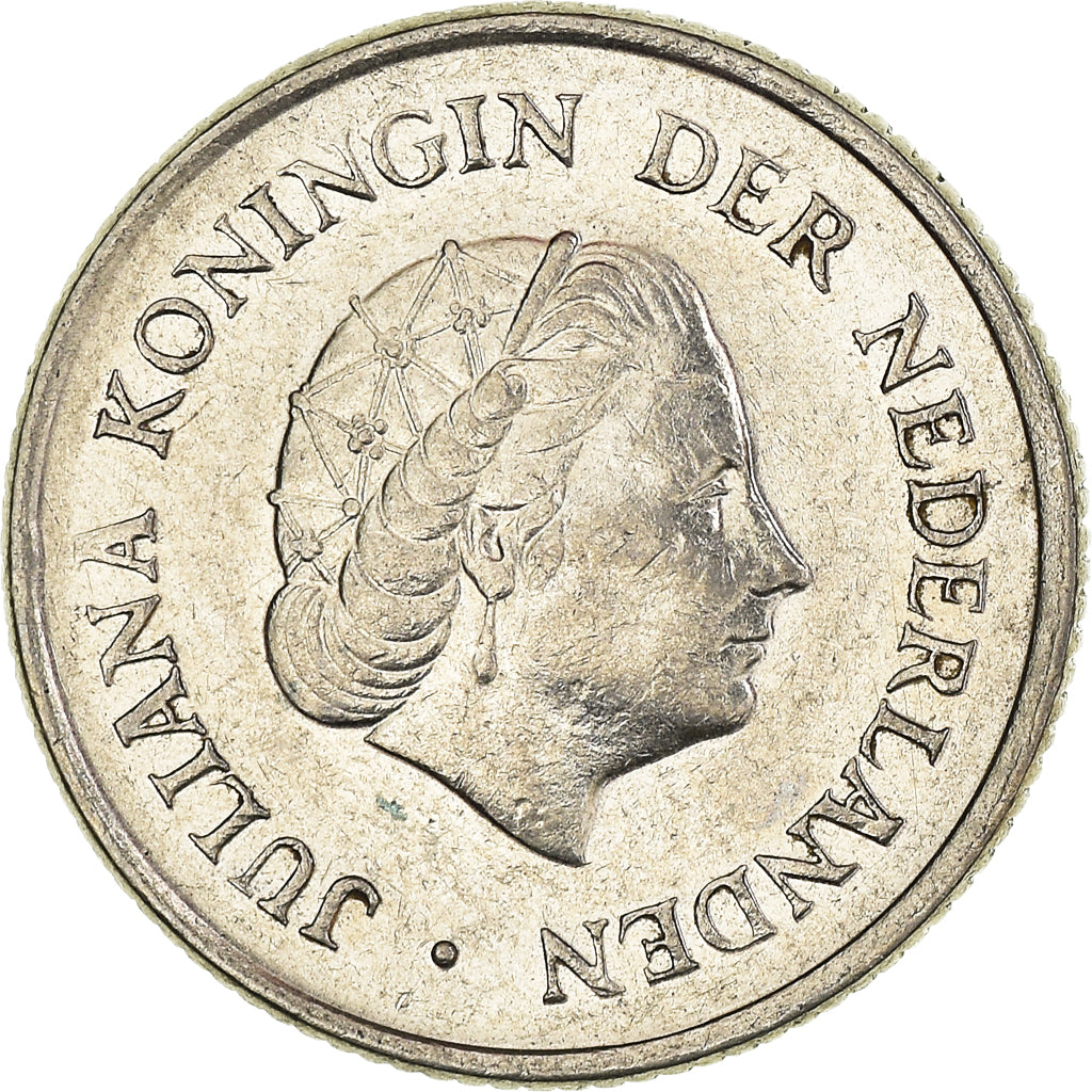 Münze, Niederlande, 25 Cents, 1969