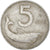 Monnaie, Italie, 5 Lire, 1954