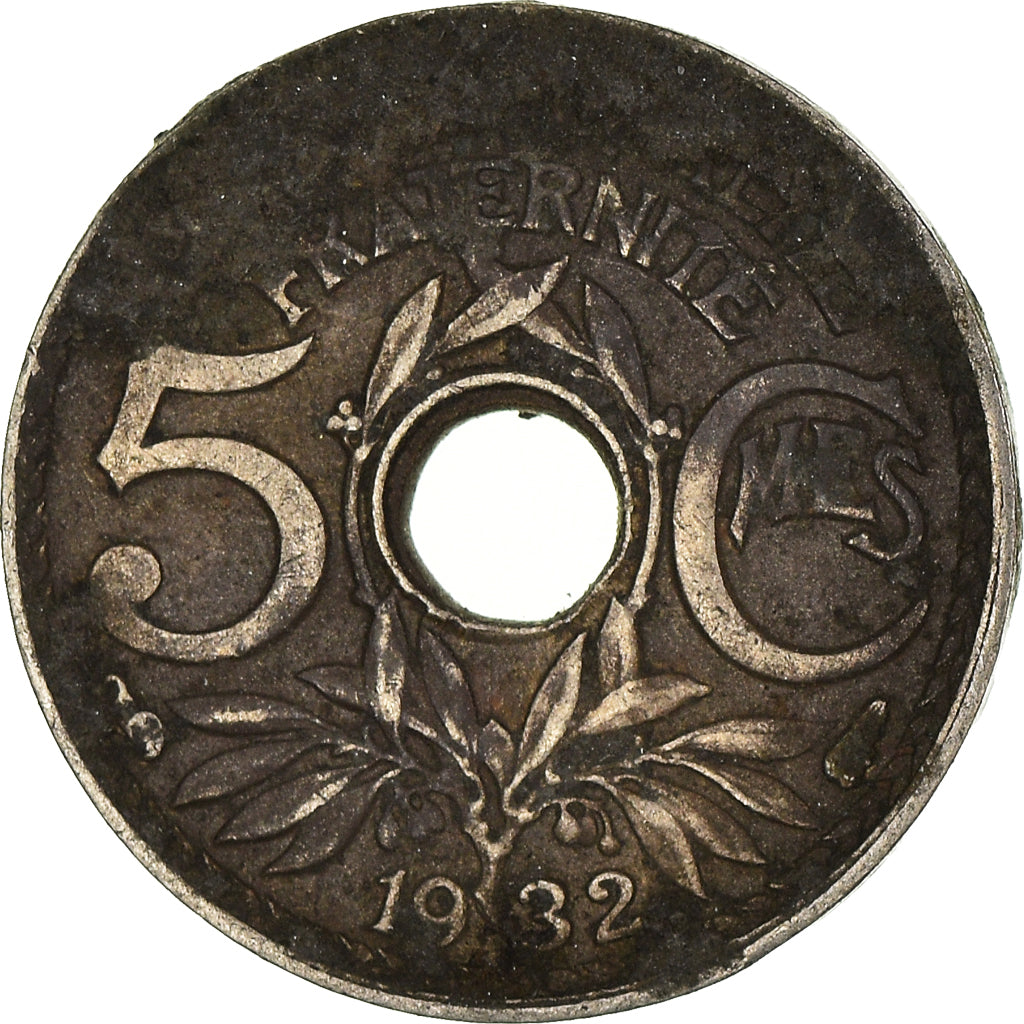 Munten, Frankrijk, 5 Centimes, 1932