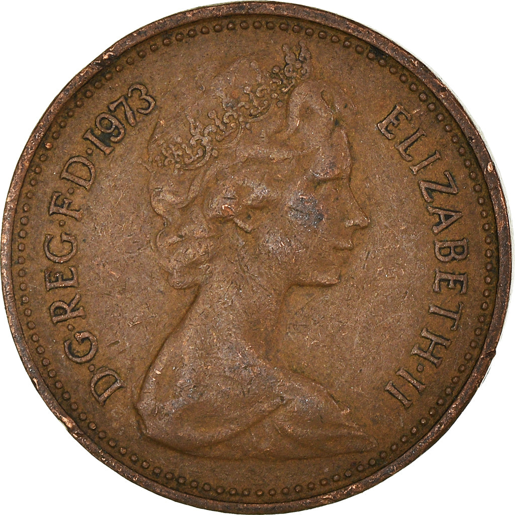 Münze, Großbritannien, New Penny, 1973