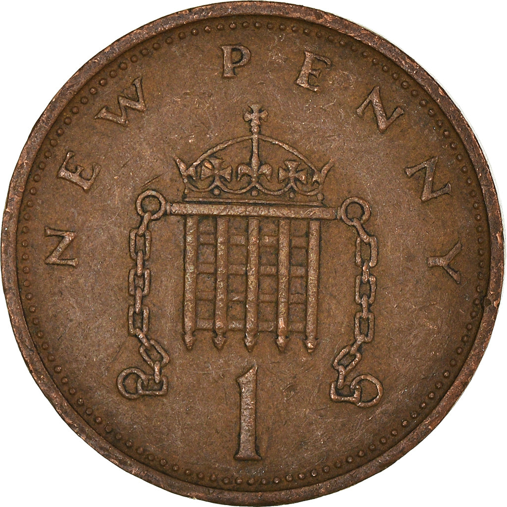 Münze, Großbritannien, New Penny, 1973
