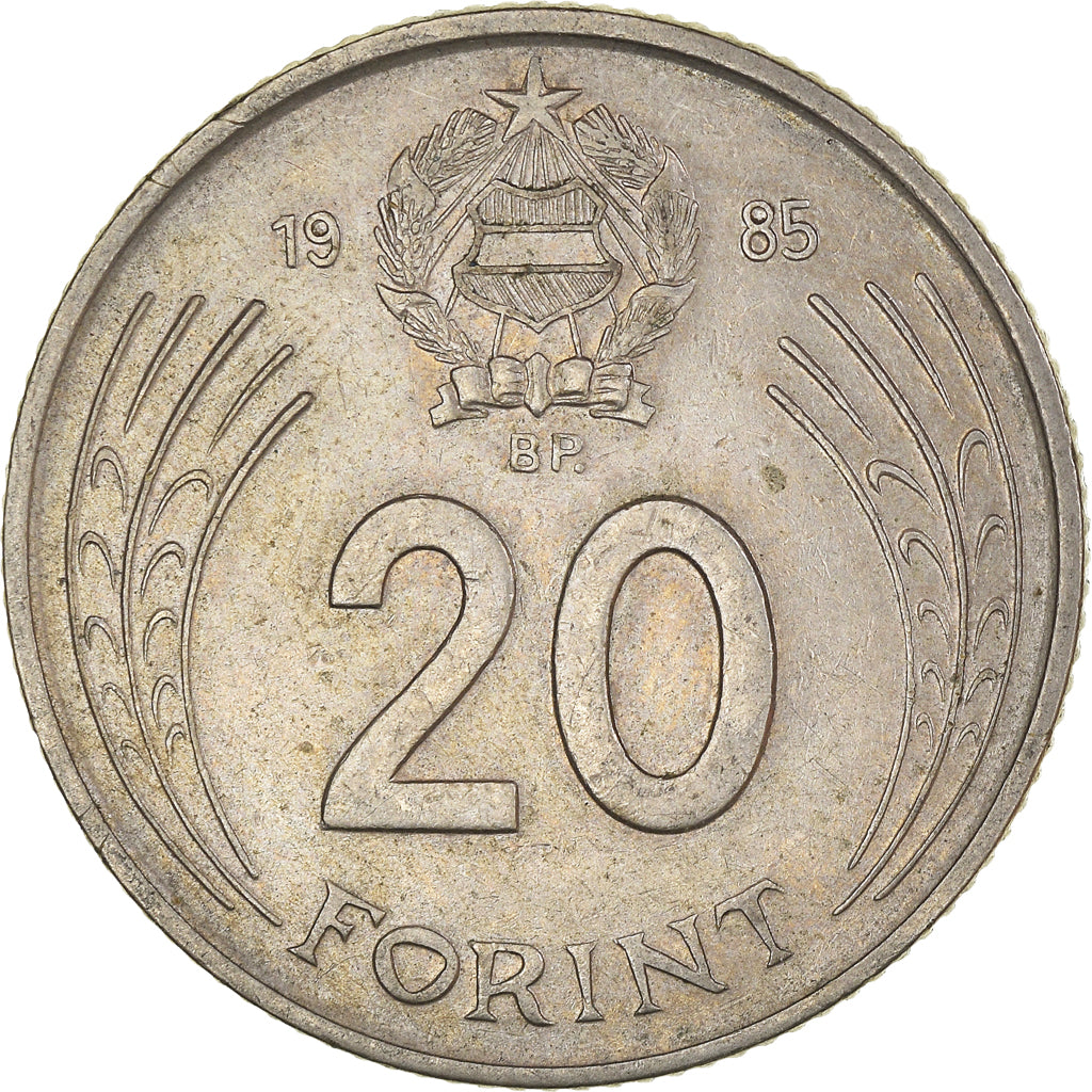 Münze, Ungarn, 20 Forint, 1985