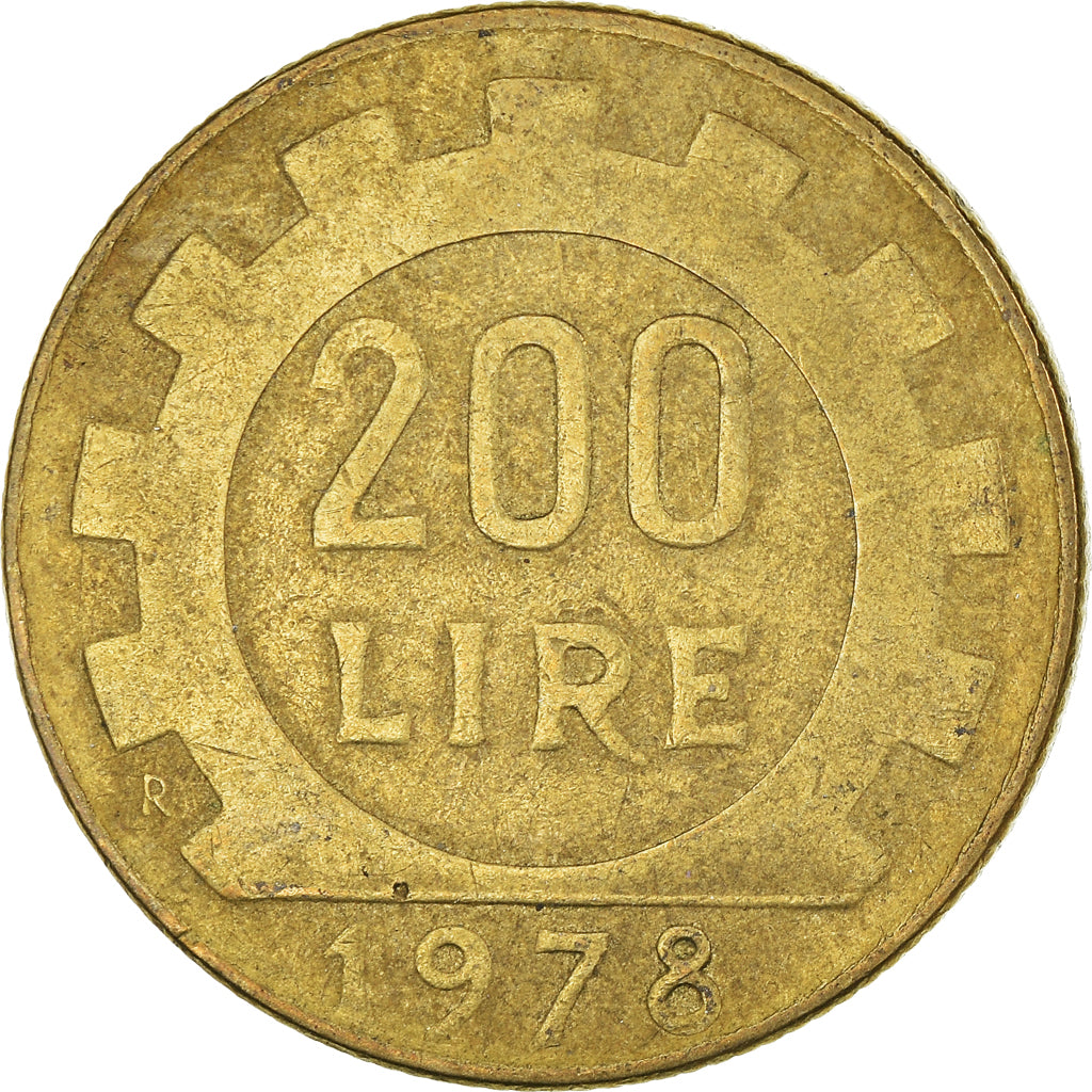 Münze, Italien, 200 Lire, 1978