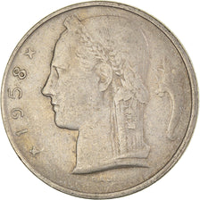 Munten, België, 5 Francs, 5 Frank, 1958
