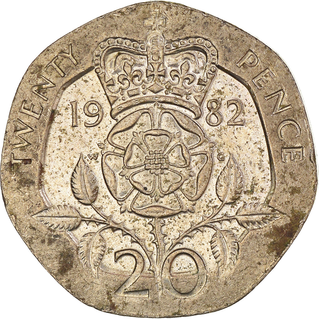 Münze, Großbritannien, 20 Pence, 1982