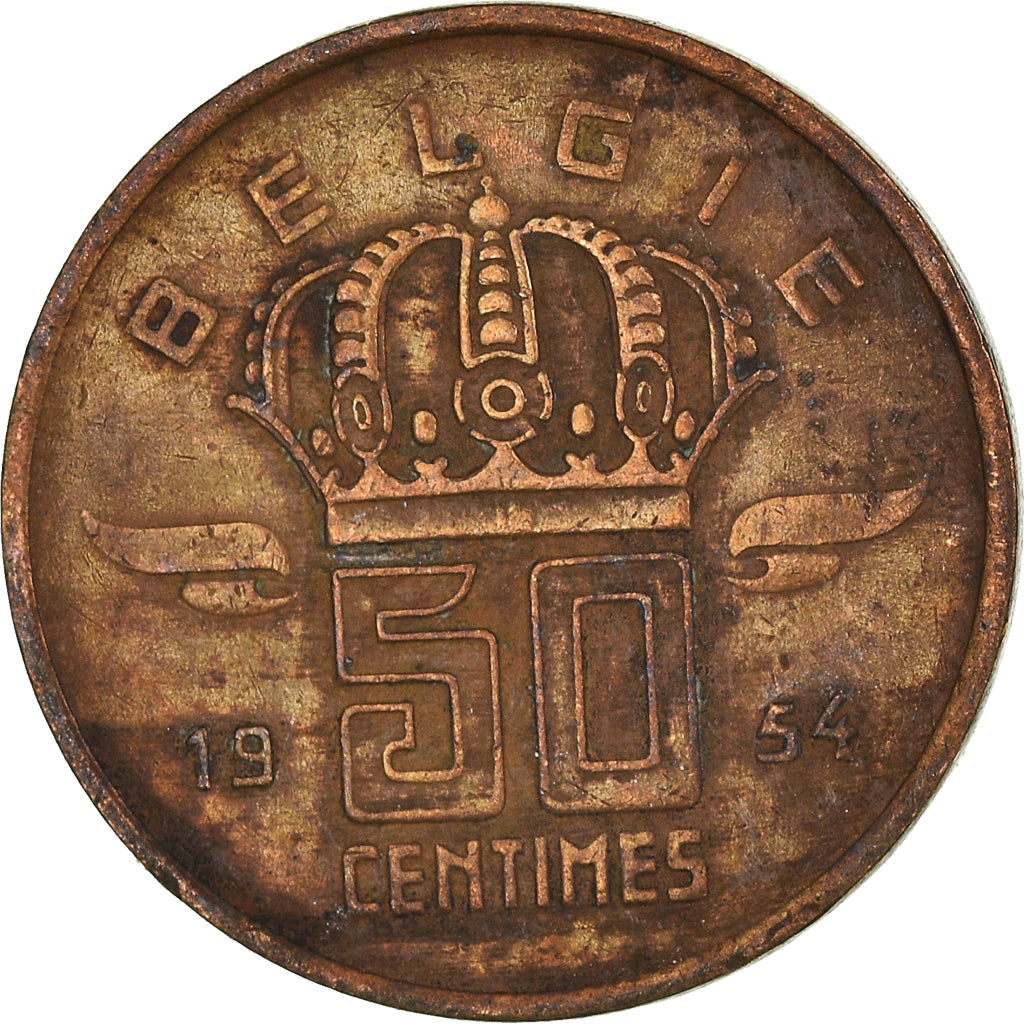 Moneta, Belgio, 50 Centimes, 1954