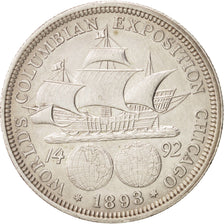 Moneta, Stati Uniti, Half Dollar, 1893, U.S. Mint, Philadelphia, BB+, Argento