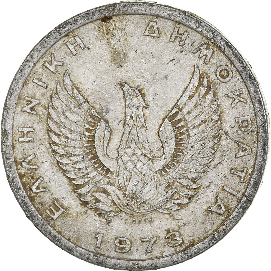Moneta, Grecja, 10 Lepta, 1973