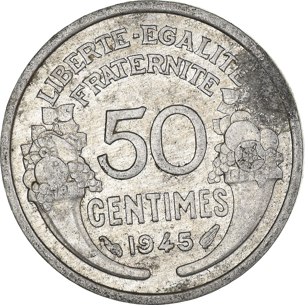 Moneta, Francia, 50 Centimes, 1945