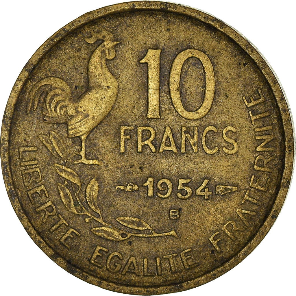 Coin, France, 10 Francs, 1954
