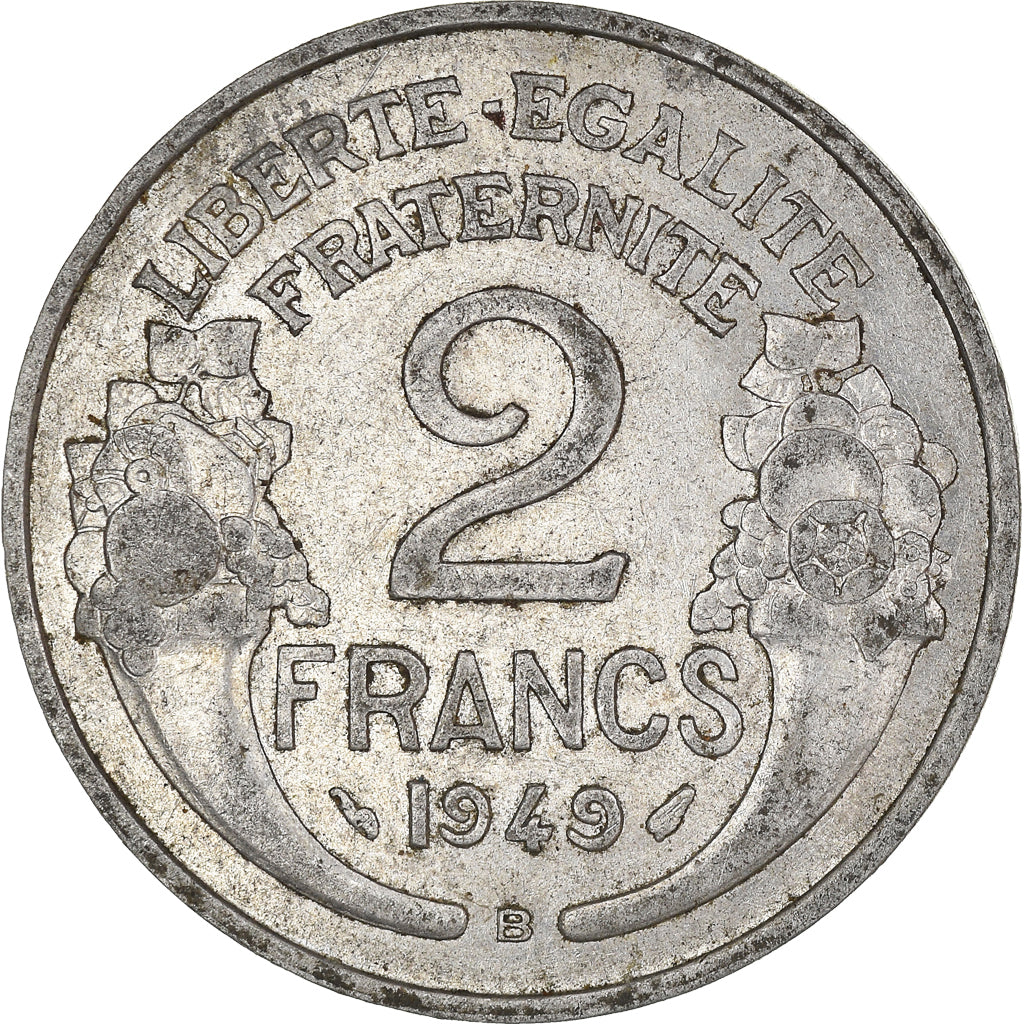 Moneta, Francja, 2 Francs, 1949