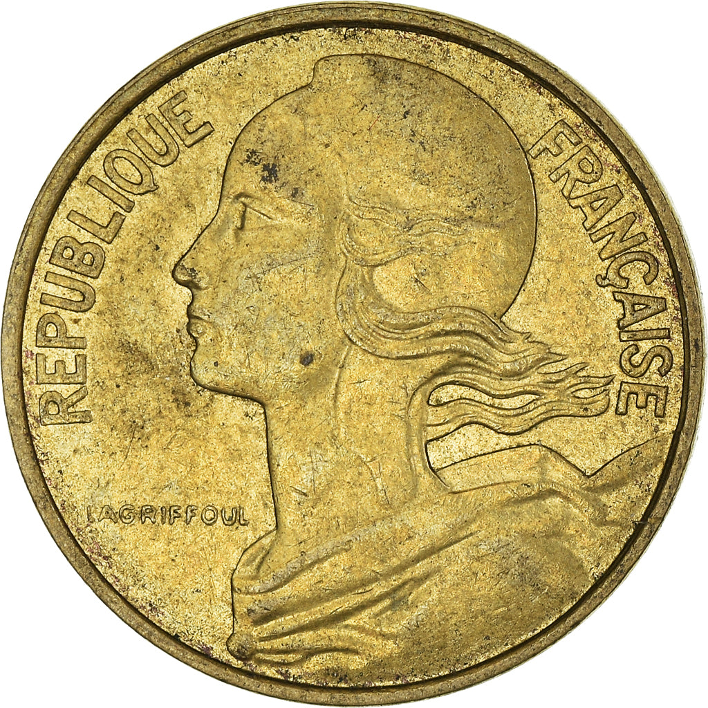 Moneta, Francia, 10 Centimes, 1977