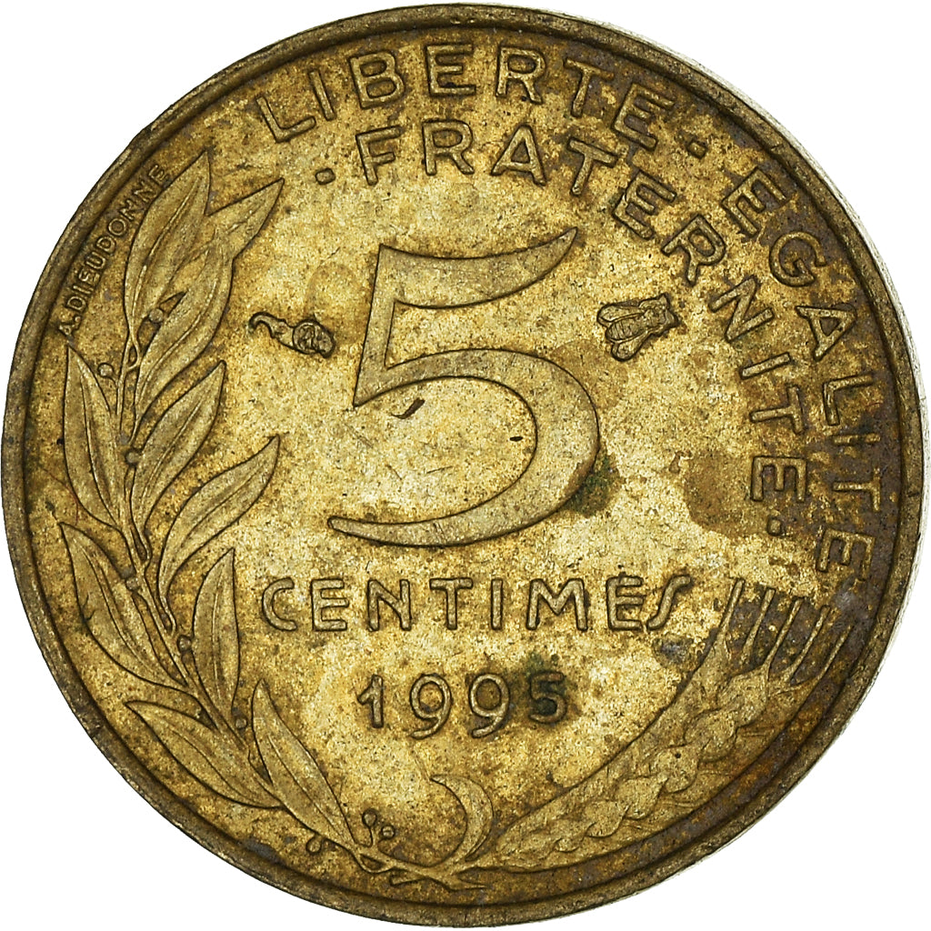 Münze, Frankreich, 5 Centimes, 1995