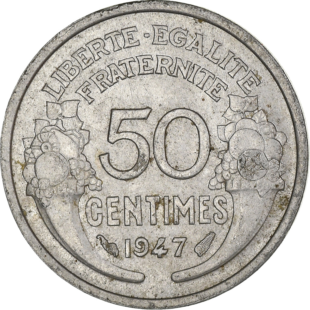 Moneta, Francia, 50 Centimes, 1947