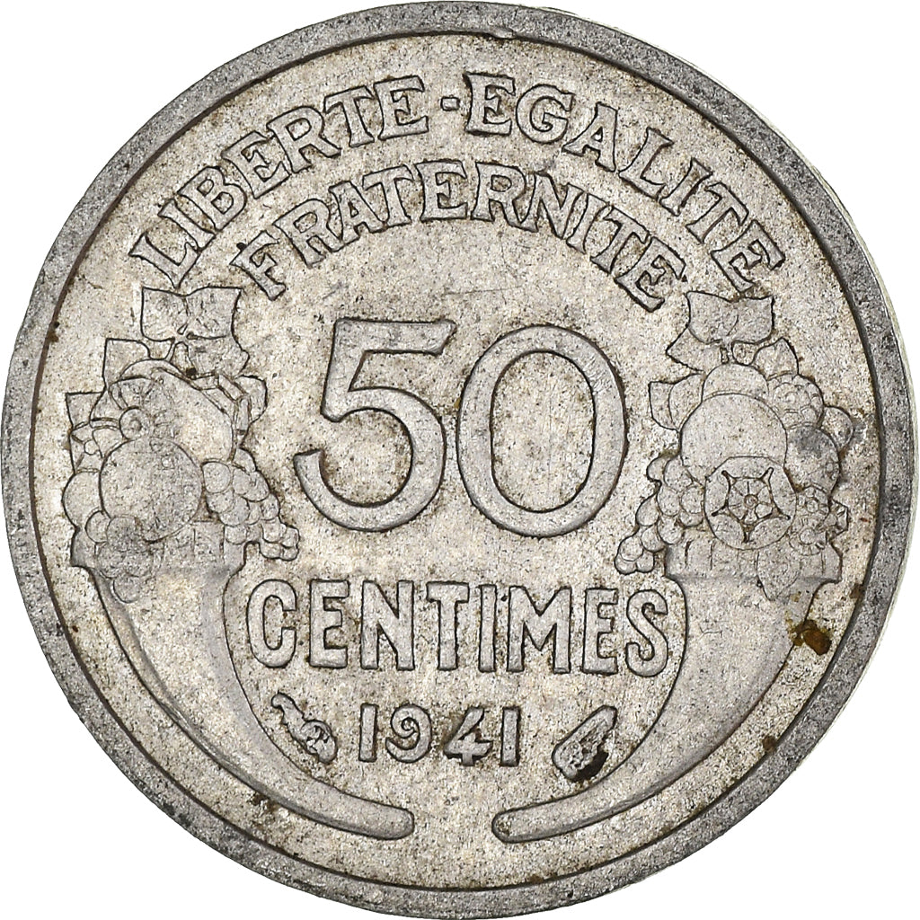 Monnaie, France, 50 Centimes, 1941
